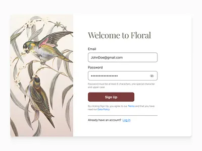 Sign up screen design figma graphic design sign up ui ui design web welcome