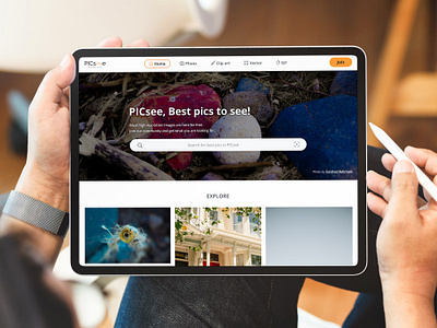 PICsee branding design graphic design pc typography ui ux wbsite