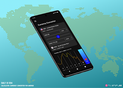 Daily UI 004: Calculator/Currency Convertor for Android app calculator dailyui dailyui004 design designinspo globaldesign product design ui uidesign uidesigner ux