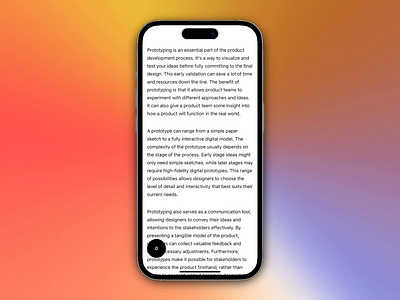 Reading indicator interaction app design interaction motion swiftui
