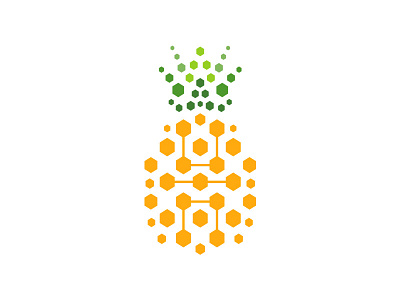 Pineapple app brand identity branding design drink fruit fruit logo icon identity illustration logo pine pineapple tech logo website