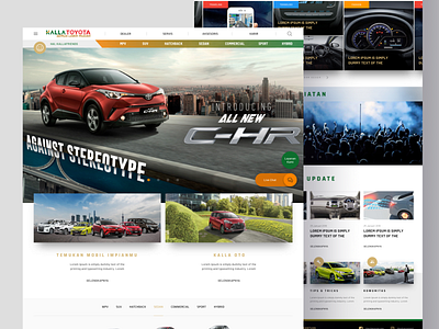 Kalla Toyota Web Corporate automotive dailyui design landing page ui uidesign ux web automotive web corporate web design website