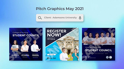 Pitch Graphics for Adamsons University [May 2021] ad ads advertisement advertising design education graphic design marketing pitch social media social media post university