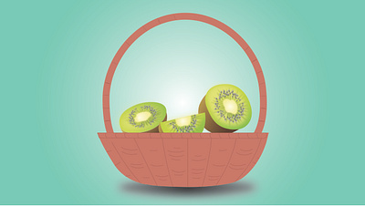 Fruit Basket Illustration design graphic design illustration vector