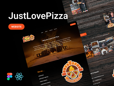 Just Love Pizza - Website branding design graphic design illustration logo typography ui ux