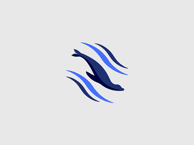 Aquarium Logo Mark aquarium aquatic branding design logo logo mark sea lion vector