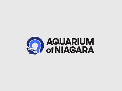 Aquarium Logo aquarium aquatic branding custom type design logo typography vector