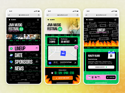 Klariti - Music Concert Festival Website android app app application concert concert app design festival iphone app mobile music app ticket app ui ux