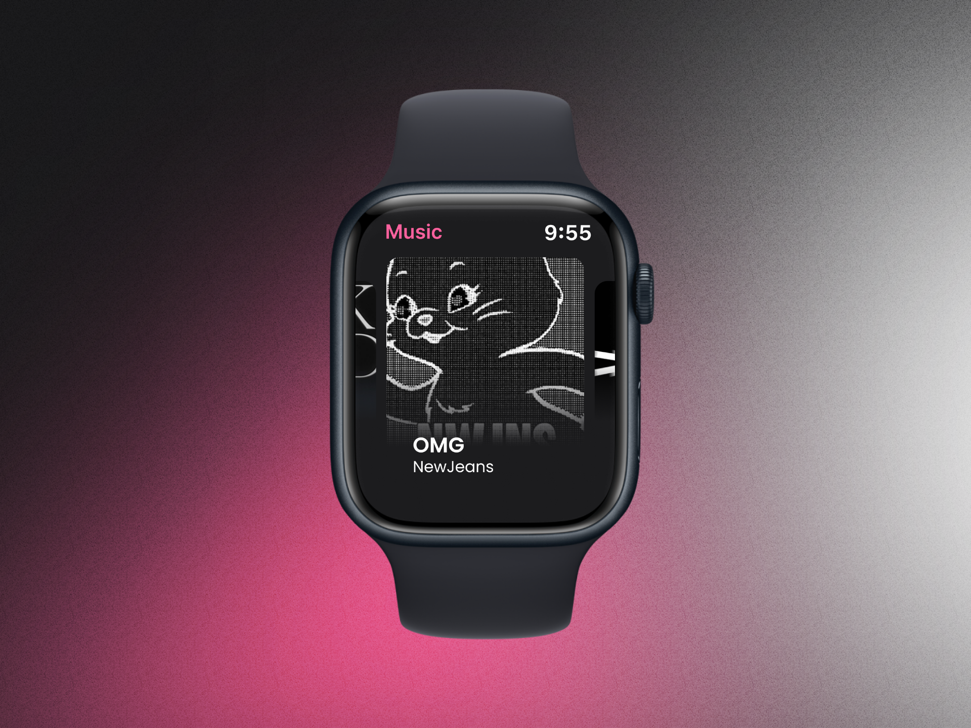 UI Design - Music Player for Watch Devices apple watch dailyui design music music player ui ui ux design user experience user interface ux visual design watch ui