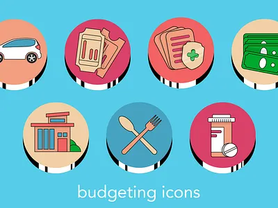 Illustrated Icon Designs flat design graphic design illustration vector