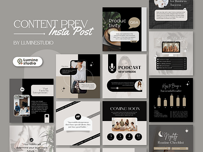 Grey Engagement Instagram Template aesthetic design graphic design instagram marketing post sosial media