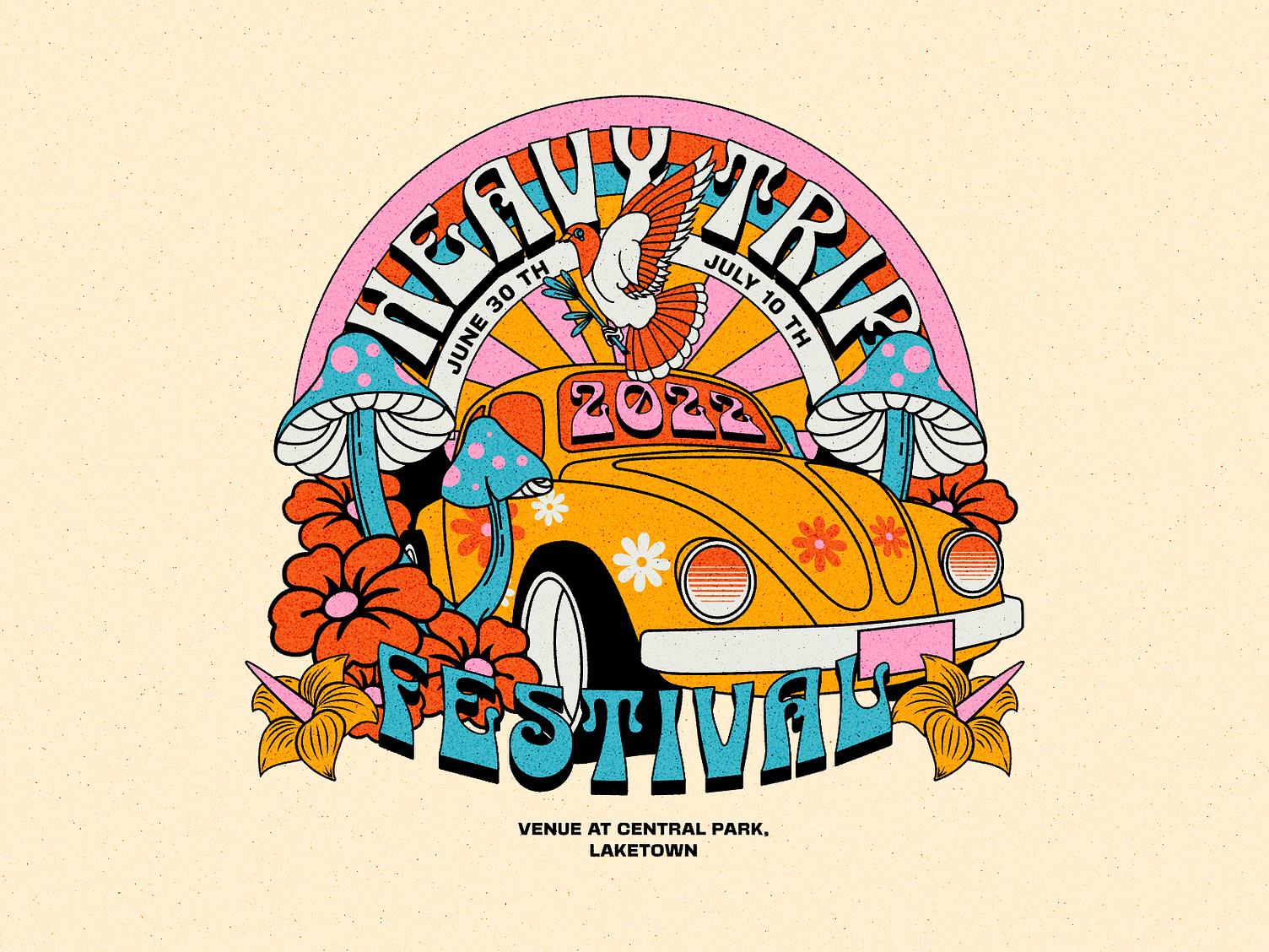 Heavy Trip Festival by Skilline Arts for Skilline Design Co. on Dribbble