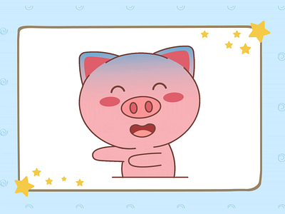 Pig Panic 2d cartoon character animation animation art design gifloop graphic illustration