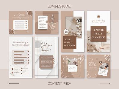 Cream Engagement Instagram Template aesthetic design graphic design instagram marketing post sosial media story