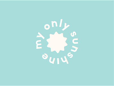 My Only Sunshine branding design logo