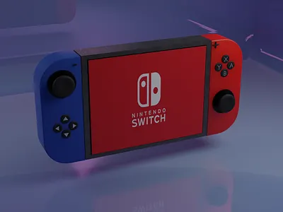 Nintendo Switch 3d 3d designing blender design