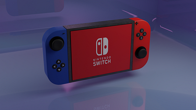Nintendo Switch 3d 3d designing blender design