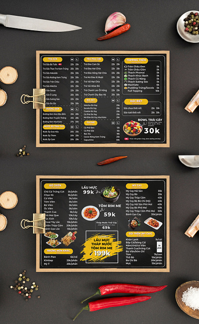 Milk Tea Restaurant Menu design graphic design kqdesigner kqfreelancer menu restaurant vector