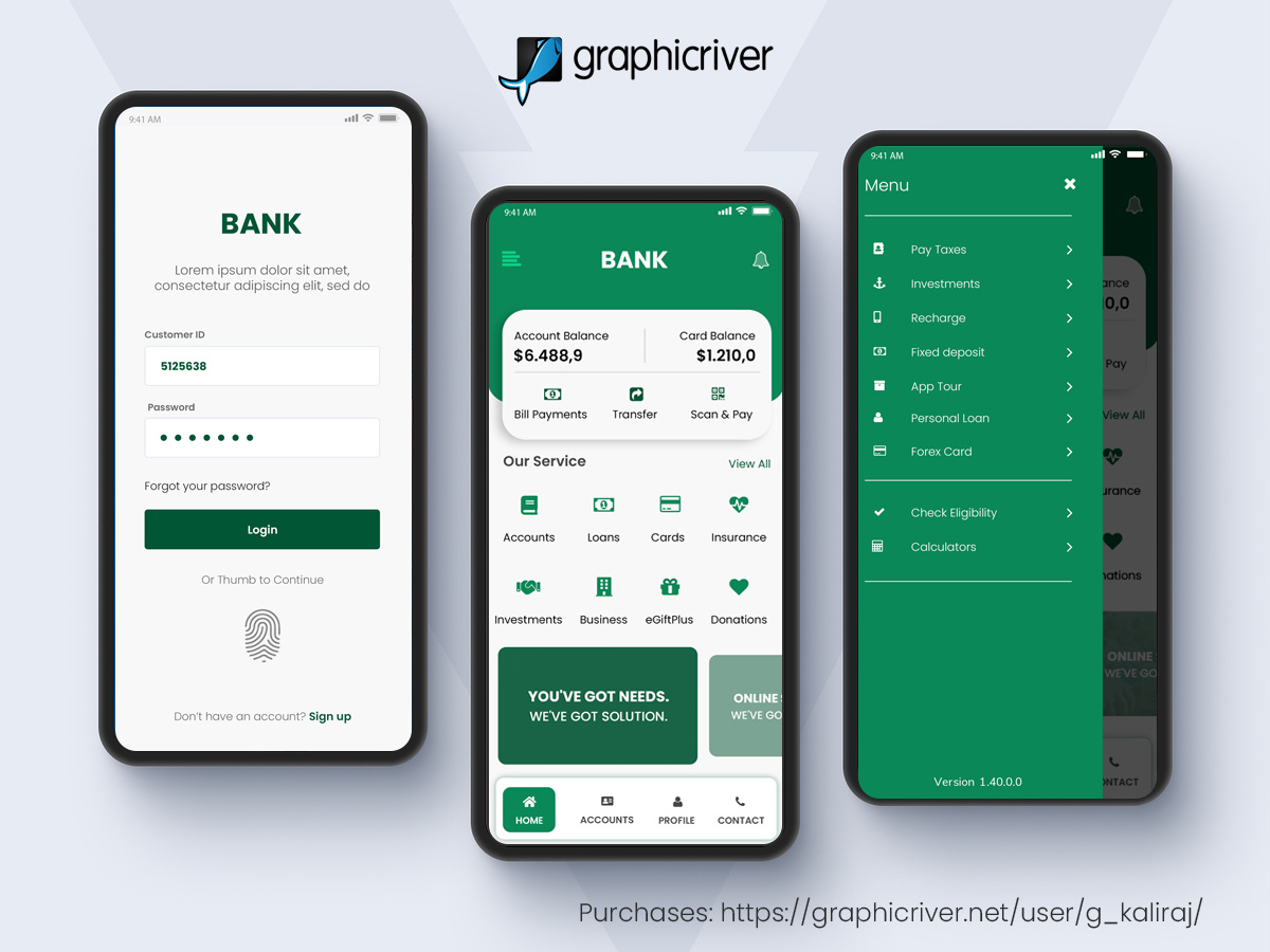 Bank app design User Interfaces by Kaliraj on Dribbble