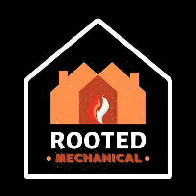 Rooted Mechanical - HVAC Brand Design branding design graphic design logo