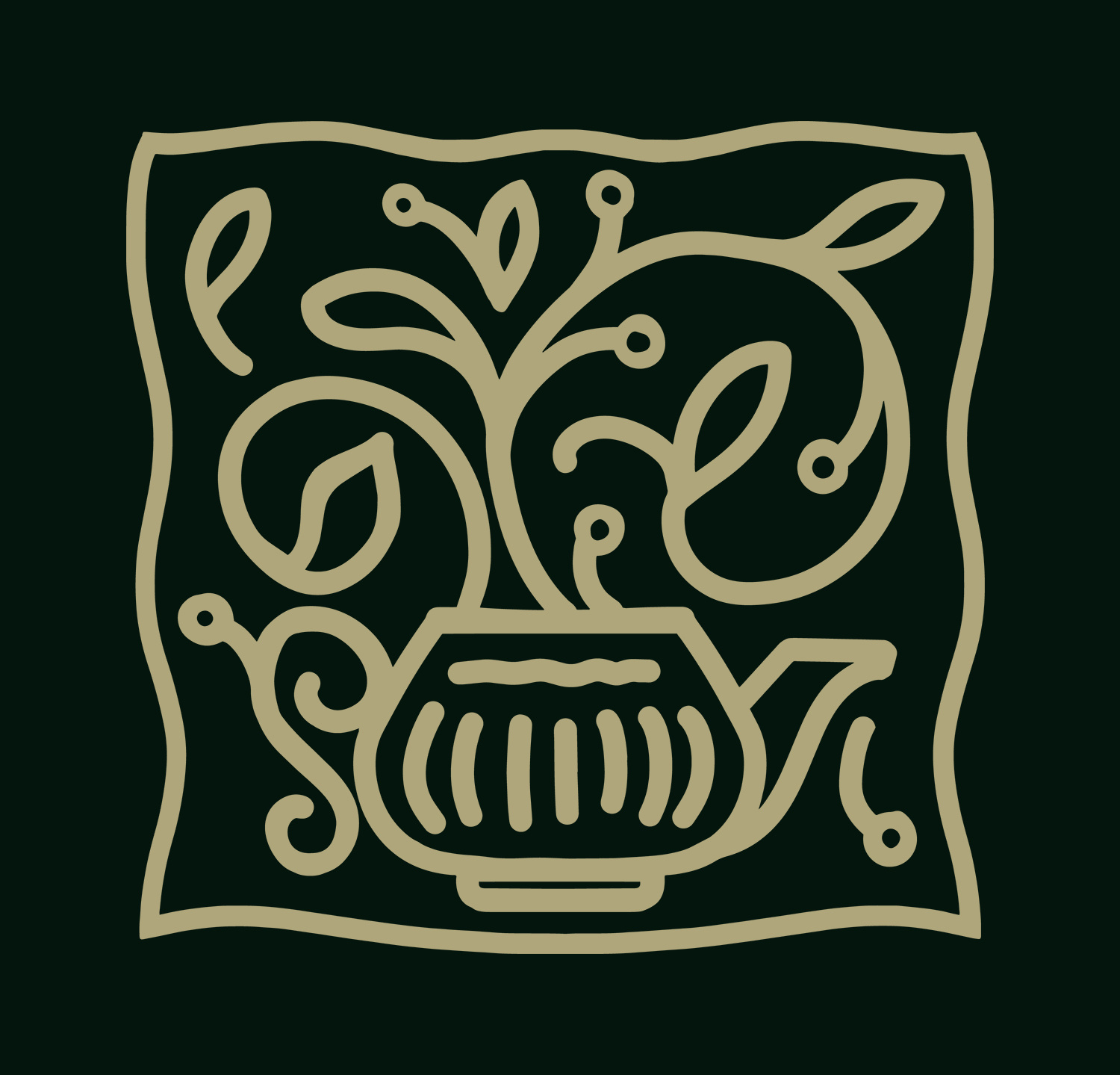 Atelier d. Logo branding design flowers graphic design greens illustration lines logo plant