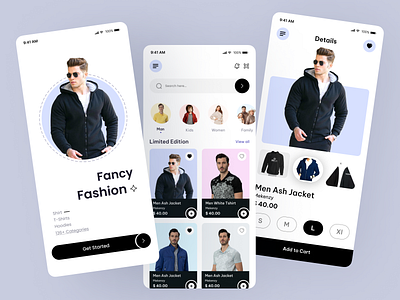 Fashion e-Commerce App app app animation app design clothes design e commerce design ecommerce app ecommerce design fashion fashion app mobile mobile app shopping store app ui ux