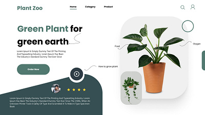 Plants Landing page / Home Page UI animation branding design graphic design illustration logo ui ux