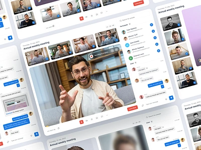 Video Call Platform call chat conference dashboard design interface livestream meeting online meet platform skype video video call web web app web design web ui webdesign website zoom