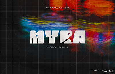 MYRA Display Typeface animation branding design font graphic design illustration motion graphics typography