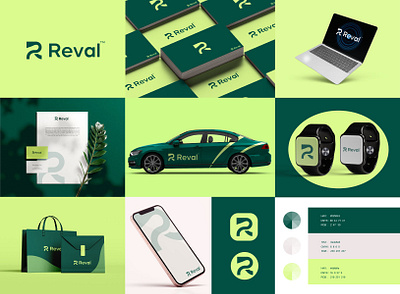 Reval Branding brandguidline branding custom logo icon identity logo logo mark tech technology