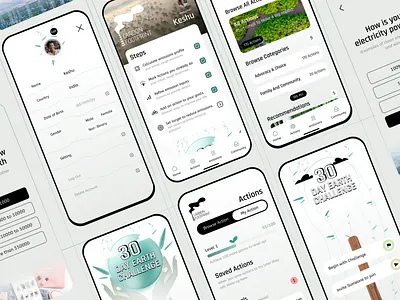 Carbon Footprint Mobile App 3d animation carbonfootprintappdesign cleanenergyapp climatechangeapp designforsustainability ecofriendlyui graphic design greentechdesign innovativeux logo motion graphics sustainableappdesign ui uiuxdesigninspiration usercentereddesign visualizingcarbonemissions