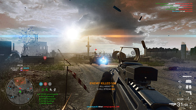 Battlefield 4 UI Redesign battlefield fps graphic design mockup ui ux video game visual design
