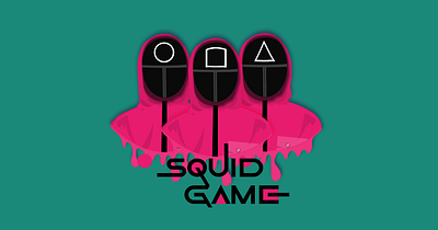 squid game - popular tv series animation graphic design illustrator ui vector