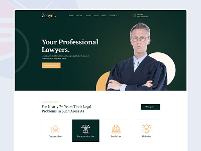 lawyer website template Design agency branding cleaning corporates design ui ux