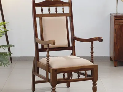 Shop Appleby Sheesham Wood Arm Chair In Provincial Teak Finish pepperfry
