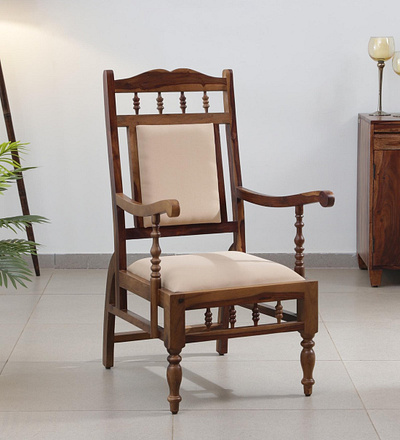 Shop Appleby Sheesham Wood Arm Chair In Provincial Teak Finish pepperfry