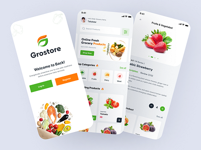 Grocery Market-Mobile app | UI/UX by Saiful Talukdar on Dribbble