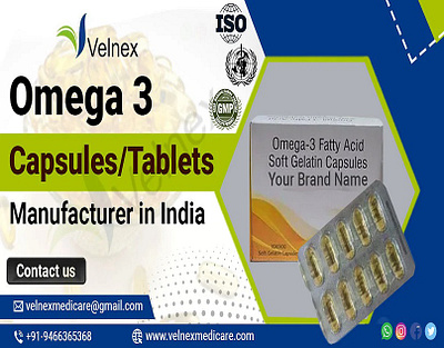 Omega-3 Capsules Manufacturing Company in India manufacturer manufacturingcompany
