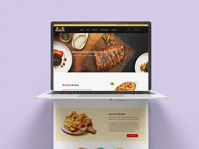 French restaurant graphic design ui web design