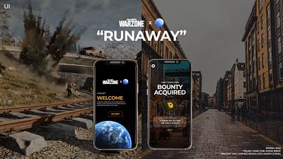 RUNAWAY Warzone X Google Earth app call of duty competition game game design google google earth ui ux warzone