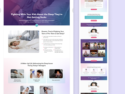 Lead Generation Landing Page/ A Better Snooze better sleep landing page branding design dribbble shot good health illustration landing page design lead generation sleep landing page ui ux