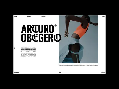 TypoMonday Week N° 28 - 02 design editorial fashion interaction interface layout minimalistic typography ui webdesign