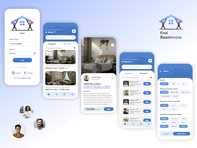 Roommate App UI/UX