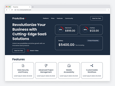 Introducing our revolutionary SaaS Landing Page! 🚀 conversionoptimization digitalmarketing landingpage saas softwareasaservice userexperience uxdesign webdesign webdevelopment