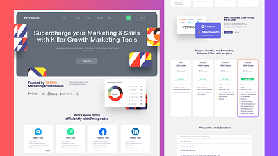 Sales & Marketing Website app branding business design graphic design growth illustration logo marketing plans sales social media ui ux