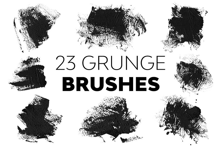 Grunge Brushes by Mockup Fonts on Dribbble