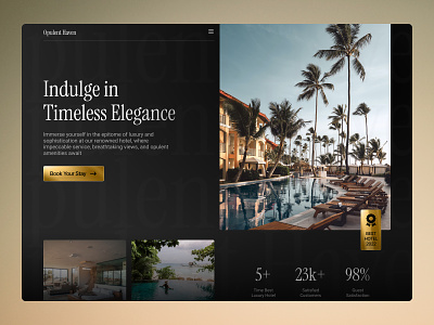 Opulent Haven - Luxury Hotel Website booking branding design graphic design landing page luxury luxury hotel ui web design