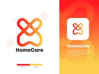 HomeCare app branding creative logo design home home logo identity logo logo maker love modern logo pictorial mark real estate real estate logo startup top logo ui unique logo website