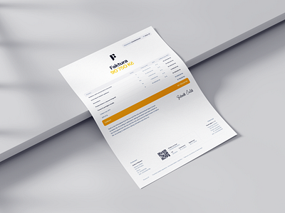 Faust.app Invoices a4 branding custom design illustration image invocing invoice logo paper qr saas ui ux vat white