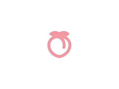 Peach bold branding butt design emoji fruit geometry icon illustration label line art logo mark minimalist modern pogon brewery simple sour beer summer sweet